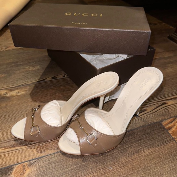 Gucci Heel Slides - Incrociato Soft (Cigar Brown) Size 7 - Picture 2 of 4